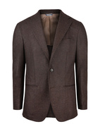 Sartorial Jacket Original Woollen Flannel Brown Stl 46