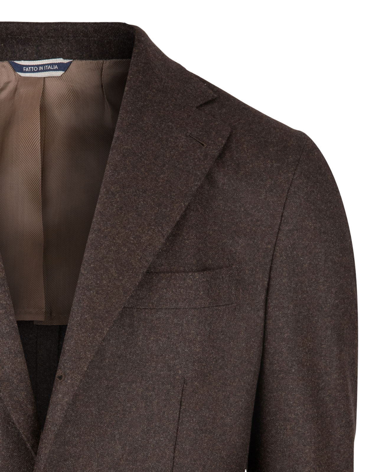 Sartorial Jacket Original Woollen Flannel Brown Stl 52