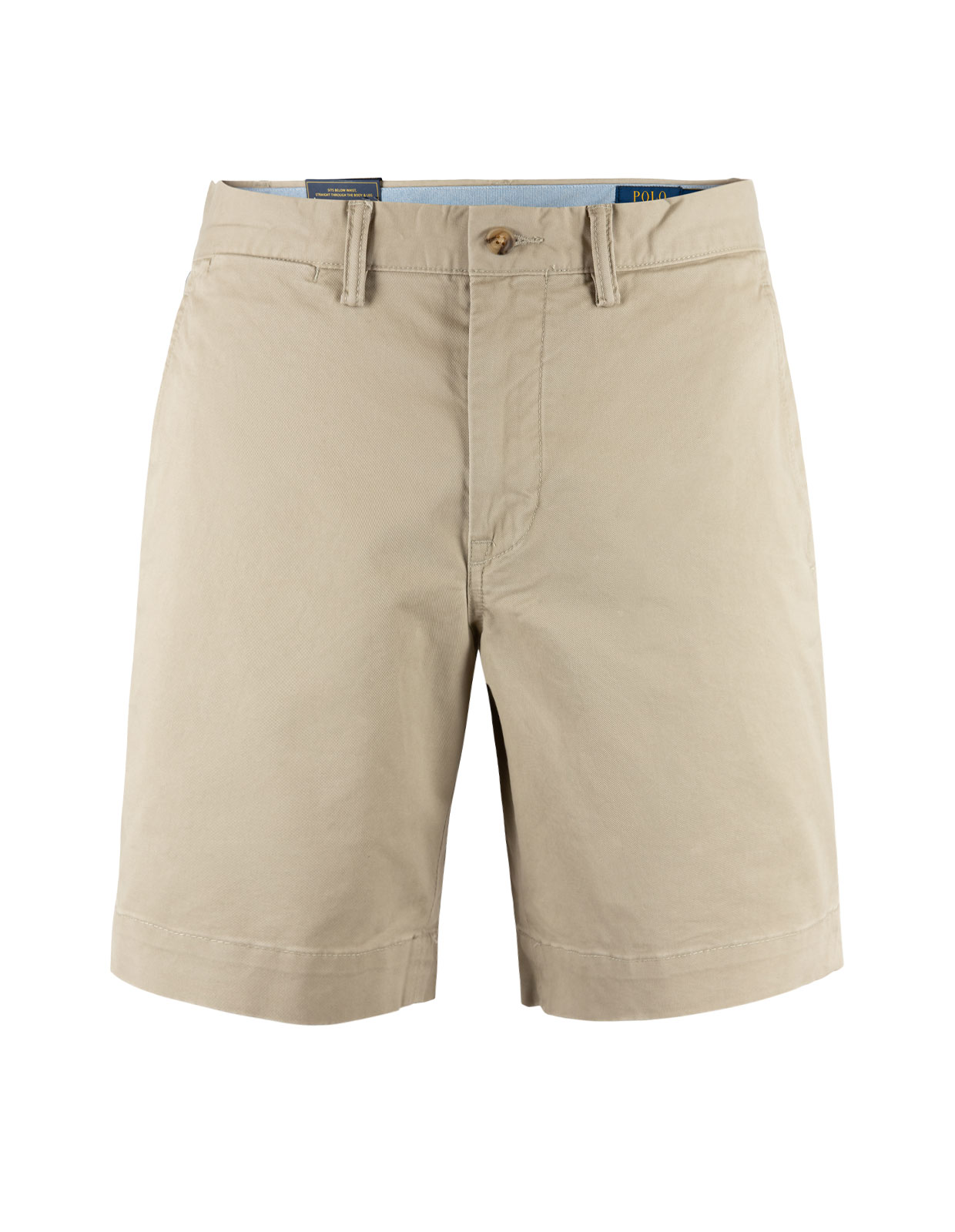 Bedford Flat Shorts Khaki Tan