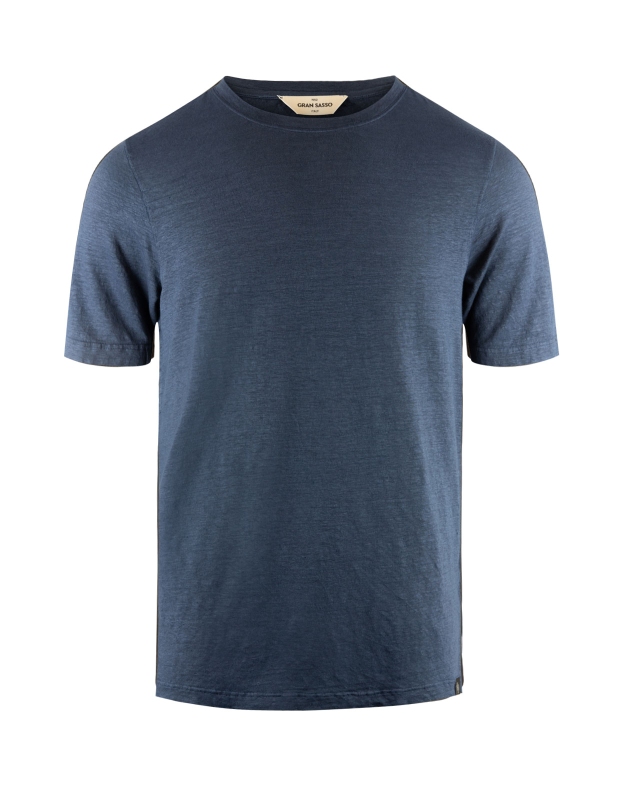 Linen Stetch T-shirt Navy
