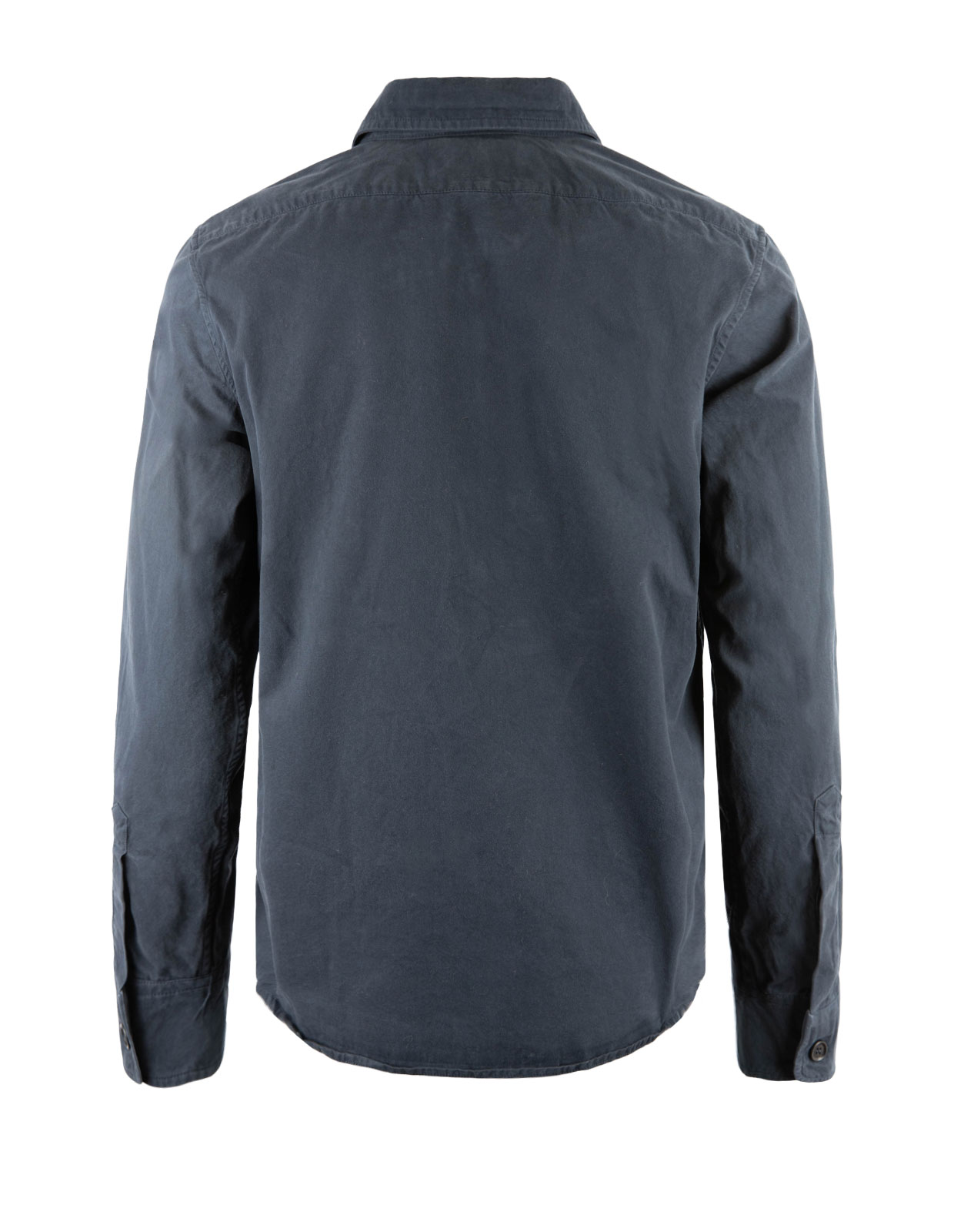 Utility Shirt Cotton Garment Dyed Navy