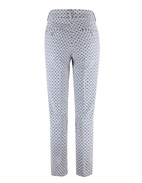 Papaia Jaquard Trousers Geometric Blue