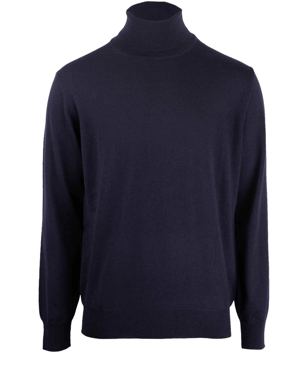 Roll Neck Merino Navy Stl M