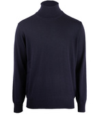 Roll Neck Merino Navy Stl 3XL