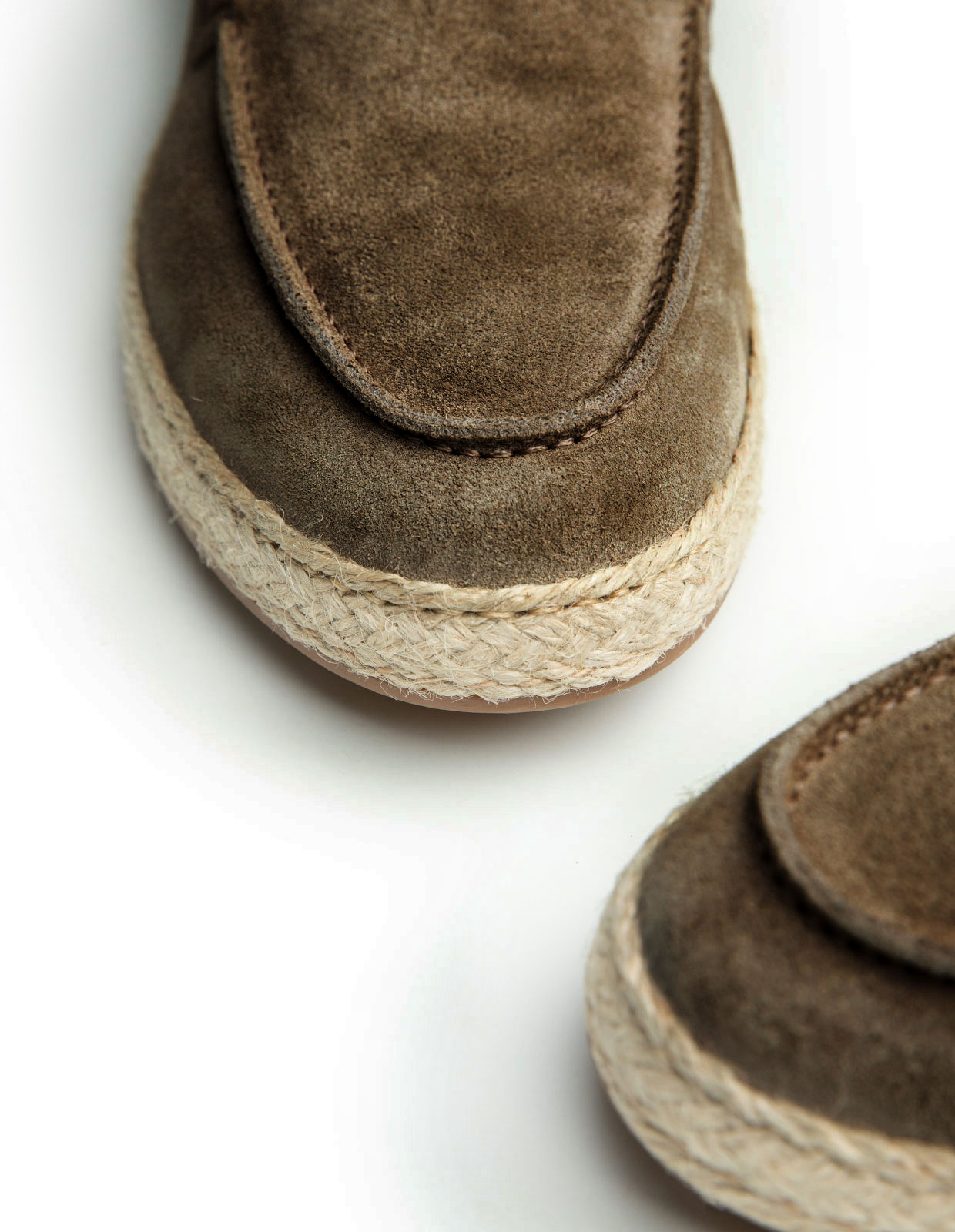 Loafer Espadrilles Suede Washed Coffe