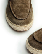 Loafer Espadrilles Suede Washed Coffe