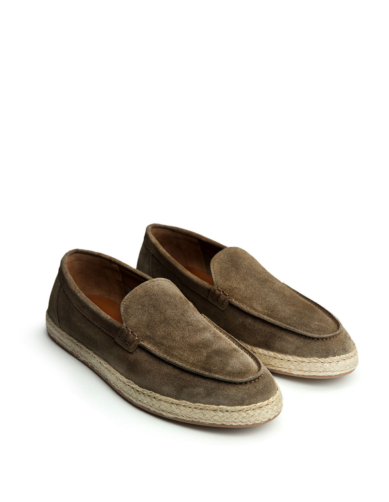 Loafer Espadrilles Suede Washed Coffe