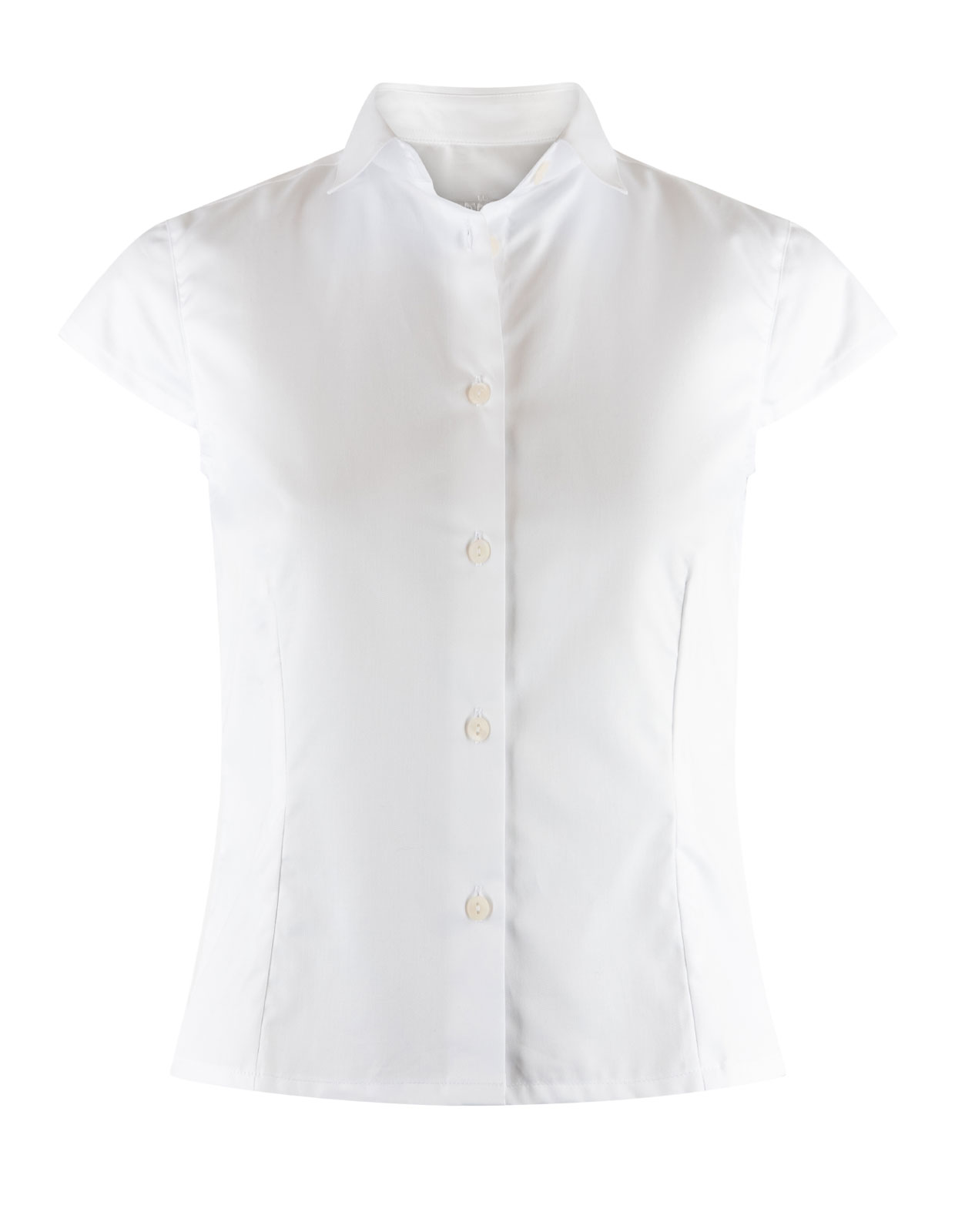 Malin Skjorta Holkärm Bomull Vit