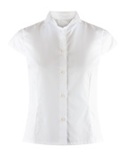 Cotton Shirt Cap Sleeve White