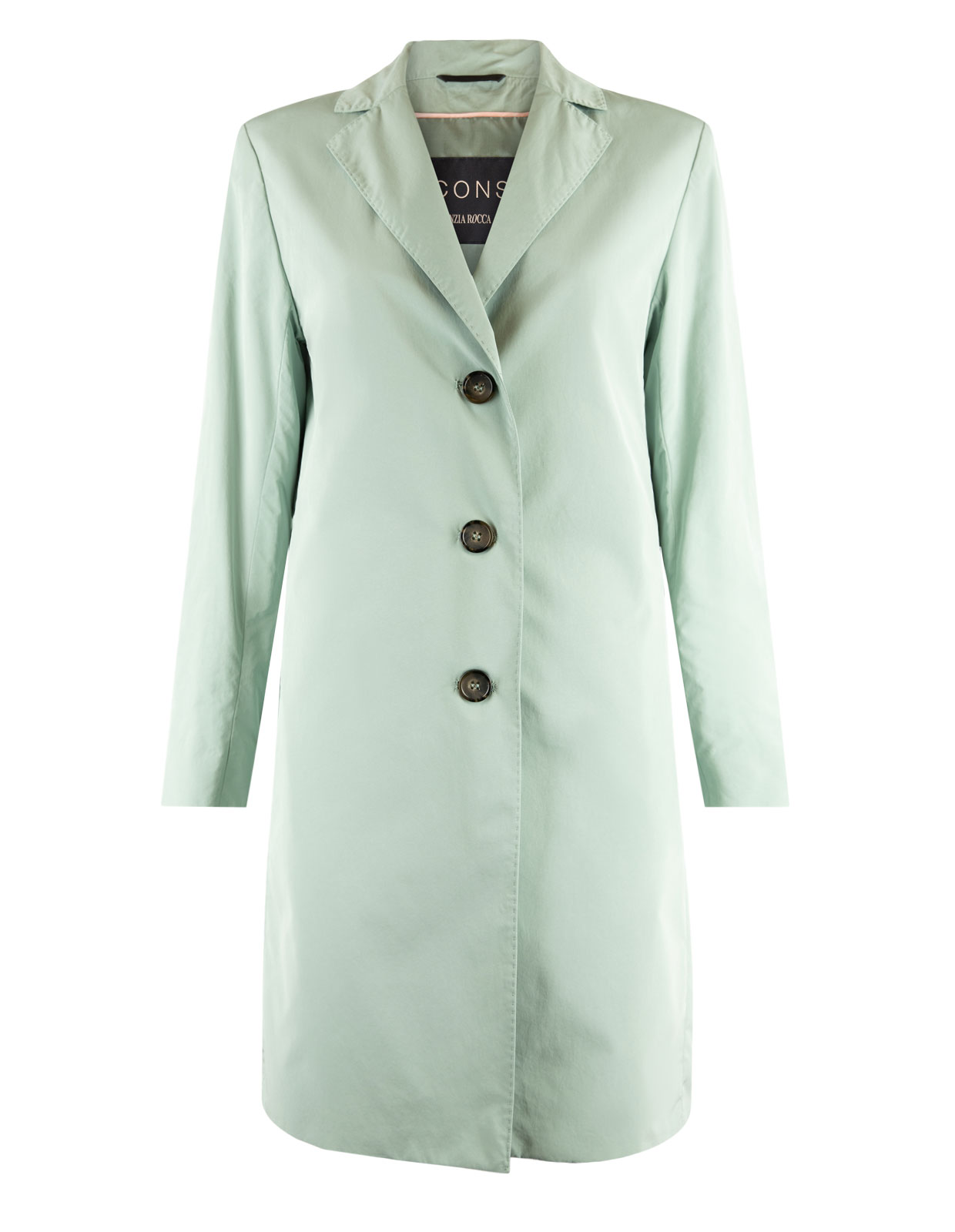 Coat Small Notch Collar Sage