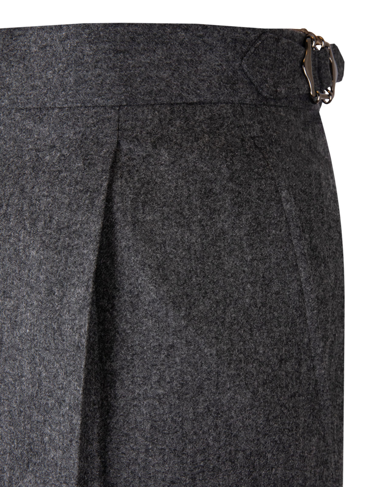 Sartorial Trouser Original Wool Flannel Grey Stl 46