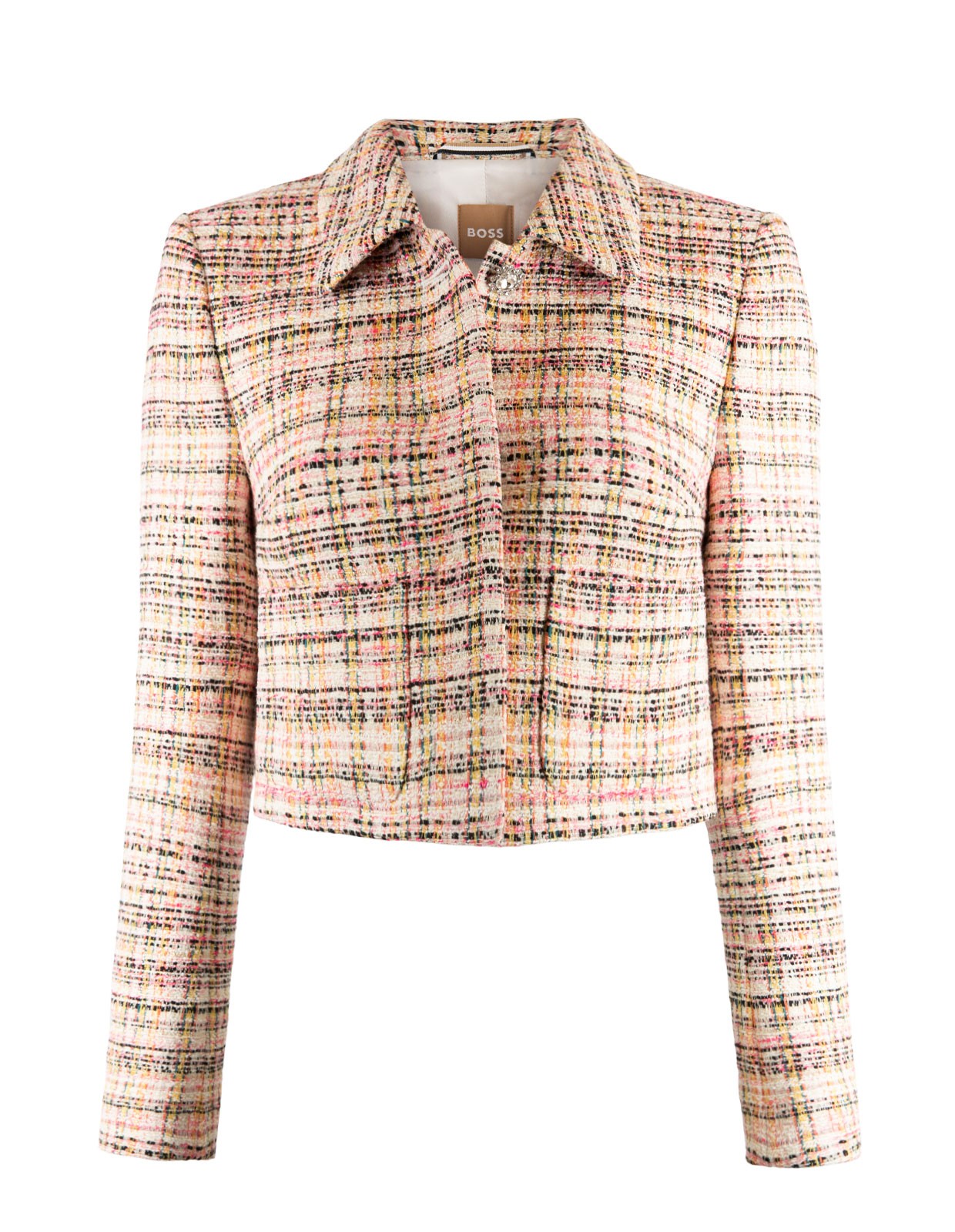 Jappa Boucle Blazer Open Misc. Pink