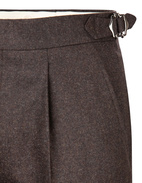 Sartorial Trouser Original Wool Flannel Brown Stl 44