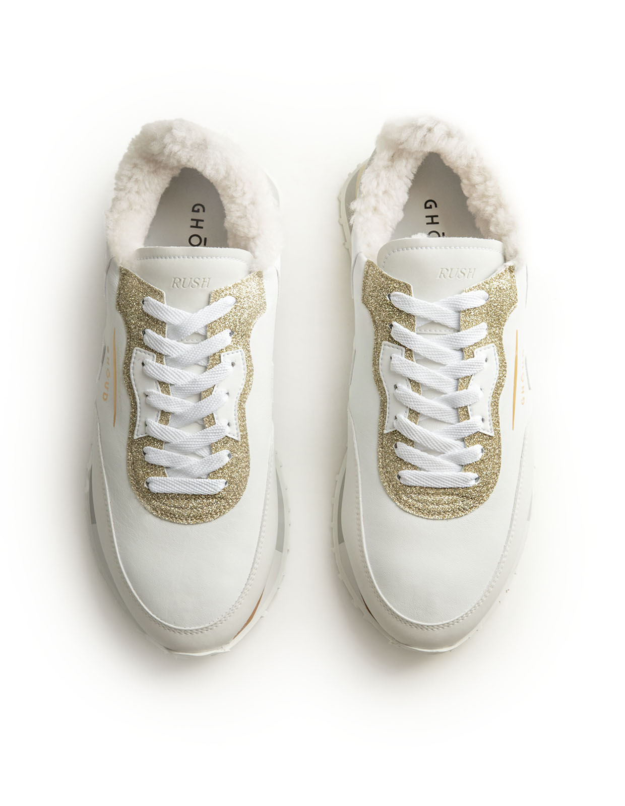 Fur Lined Sneaker White