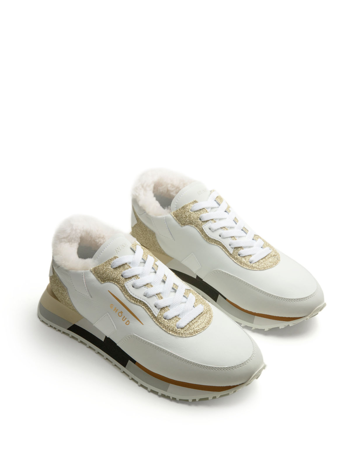 Fur Lined Sneaker White