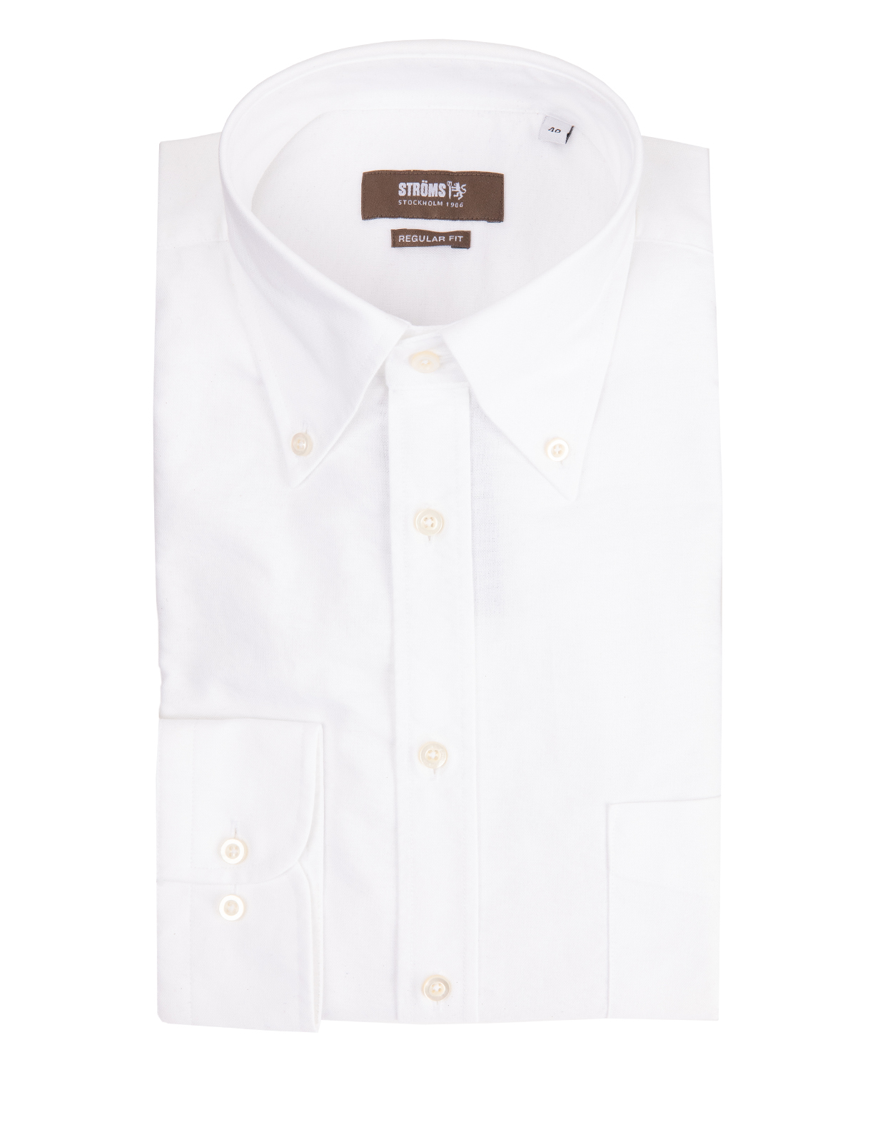 Regular Fit XLÄ Oxford Skjorta Vit Regular Fit XLÄ Oxford Skjorta Vit