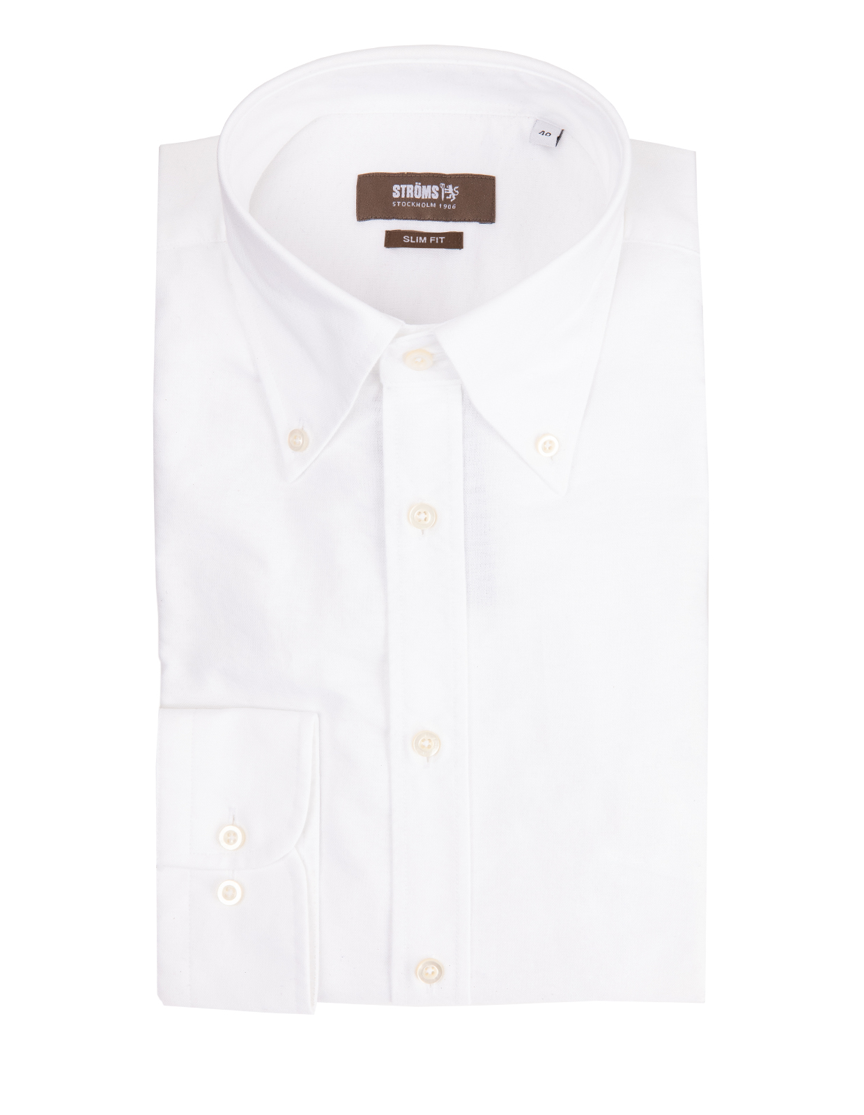 Slim Fit Extra Long Sleeve Oxford Shirt White