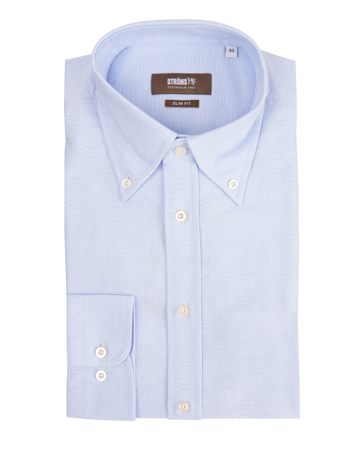 Slim Fit Extra Long Sleeve Oxford Shirt Light Blue