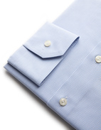 Contemporary Fit Stripe Poplin Shirt Light Blue