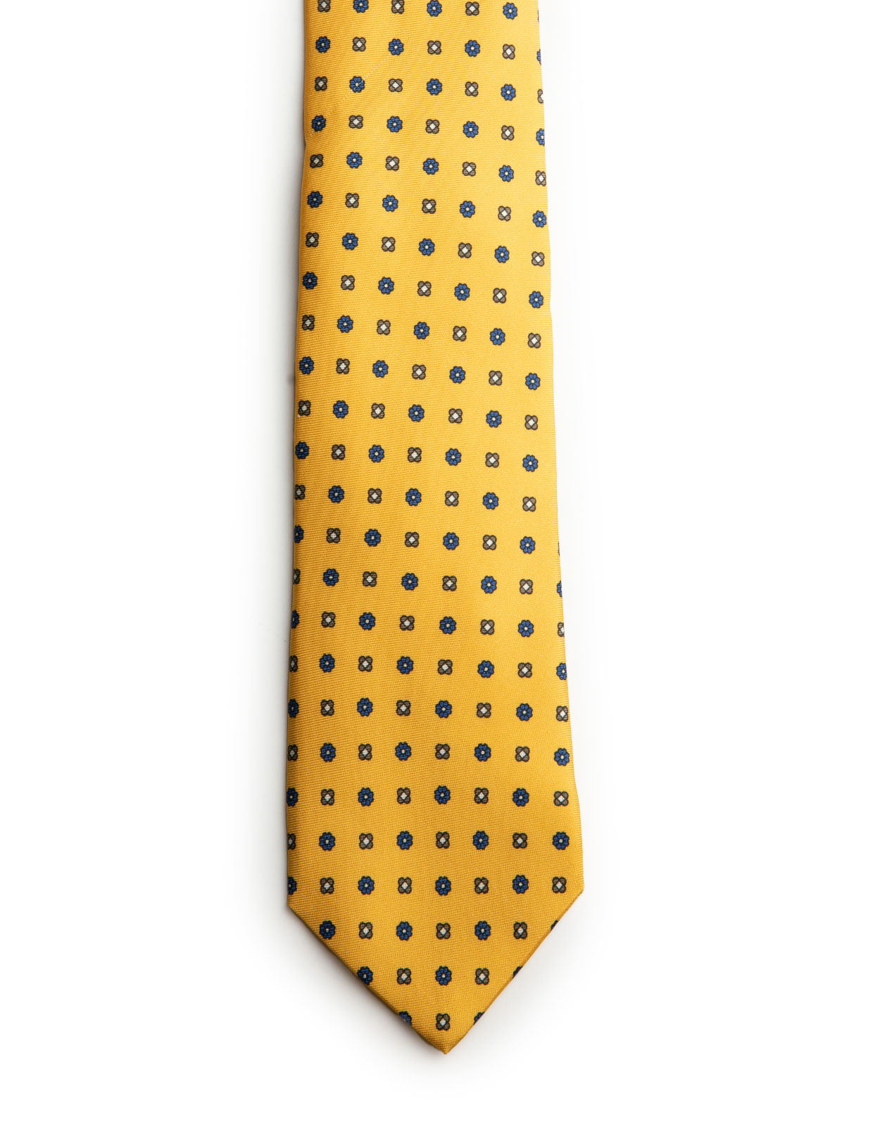 Slips Siden Sun Yellow/Flowers