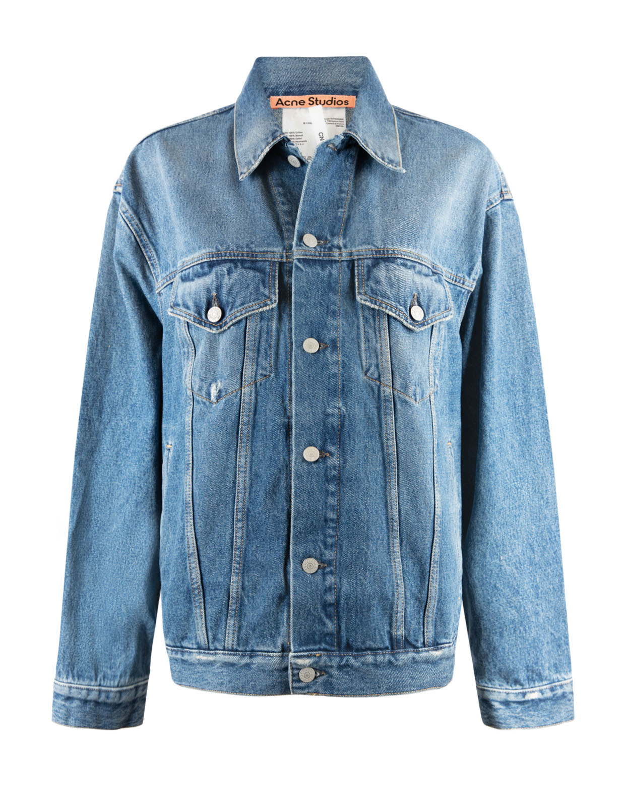Relaxed Denim Jacket Mid Blue