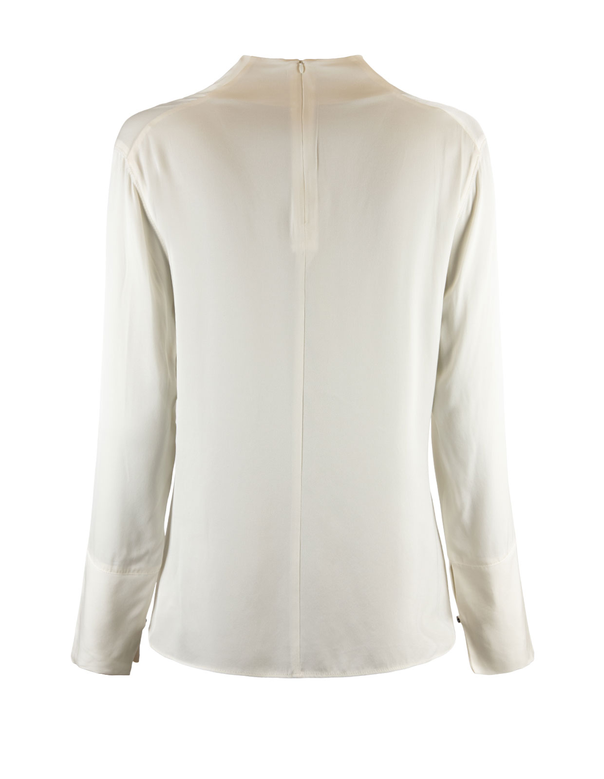 Ayumi Blus Siden Benvit Stl S
