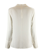 Ayumi Blus Siden Benvit Stl S