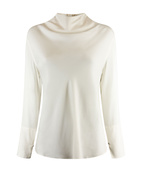 Ayumi Blus Siden Benvit Stl S