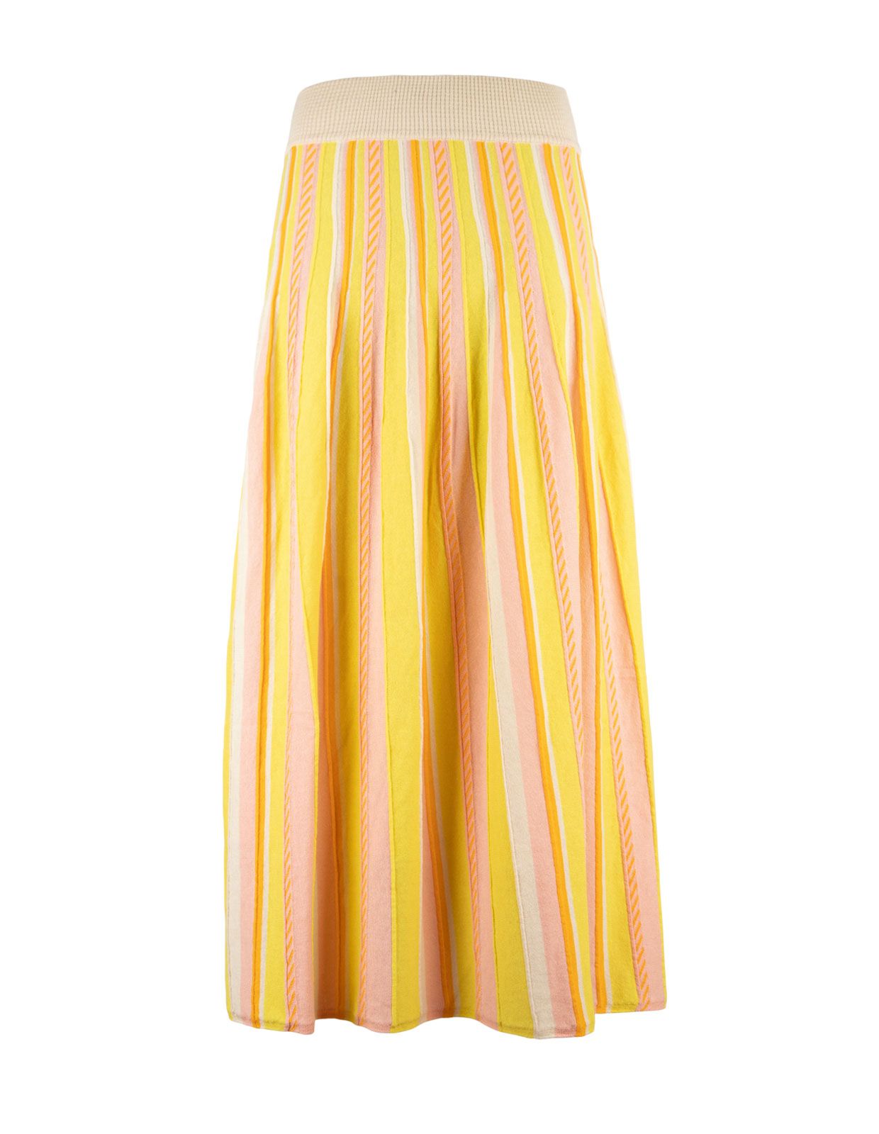 Marika Stripe Skirt Lime