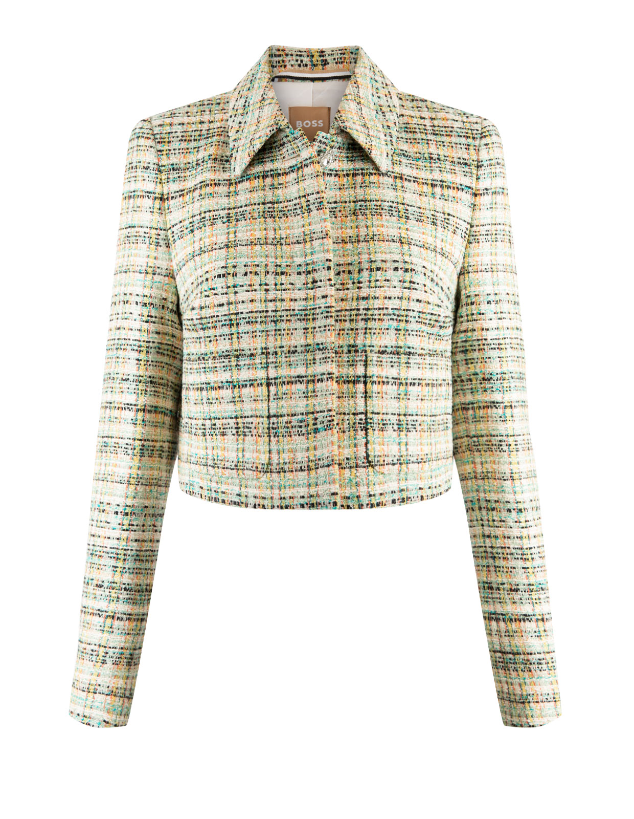 Jappa Boucle Blazer Open Misc. Green