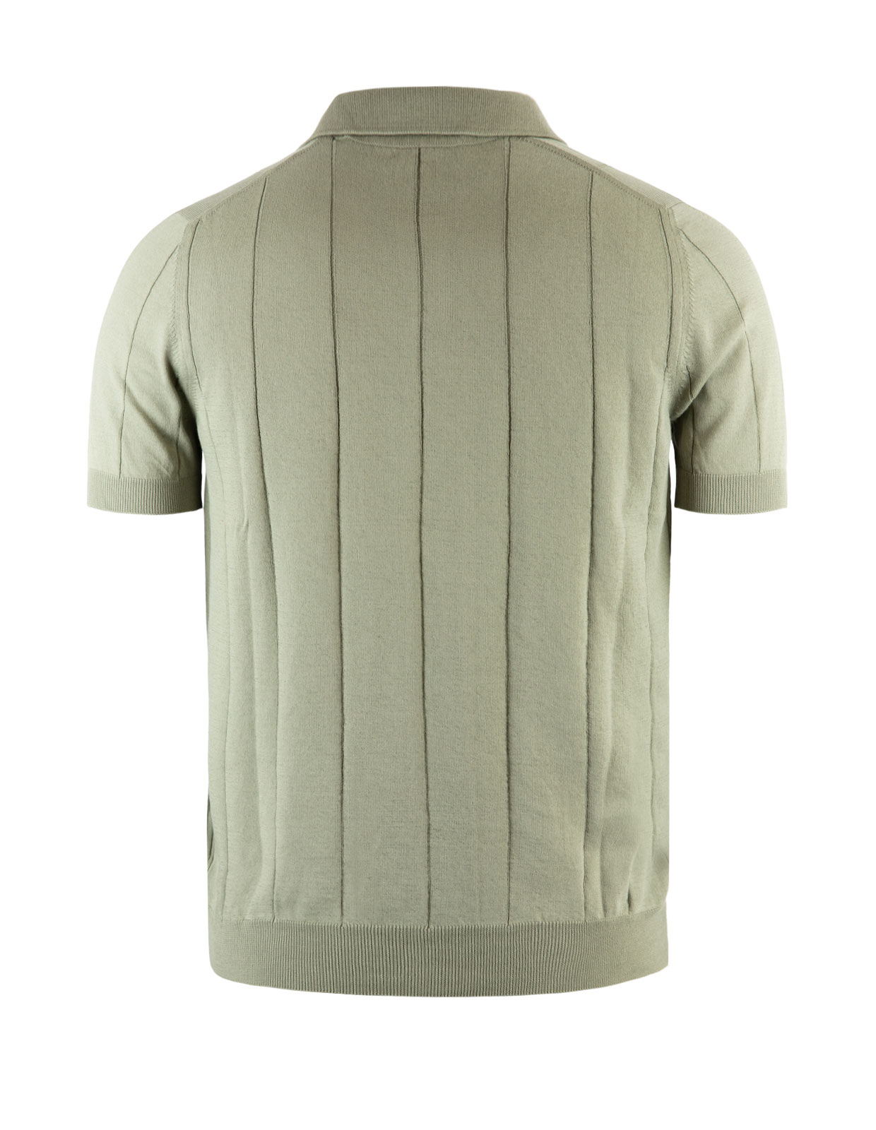 Retro Rib Polo Fresh Cotton Sage