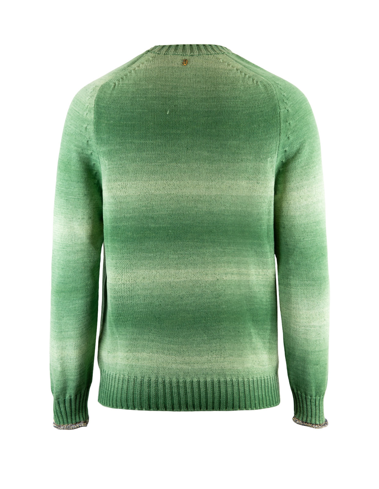 Knitted Crew -Neck Washed Green