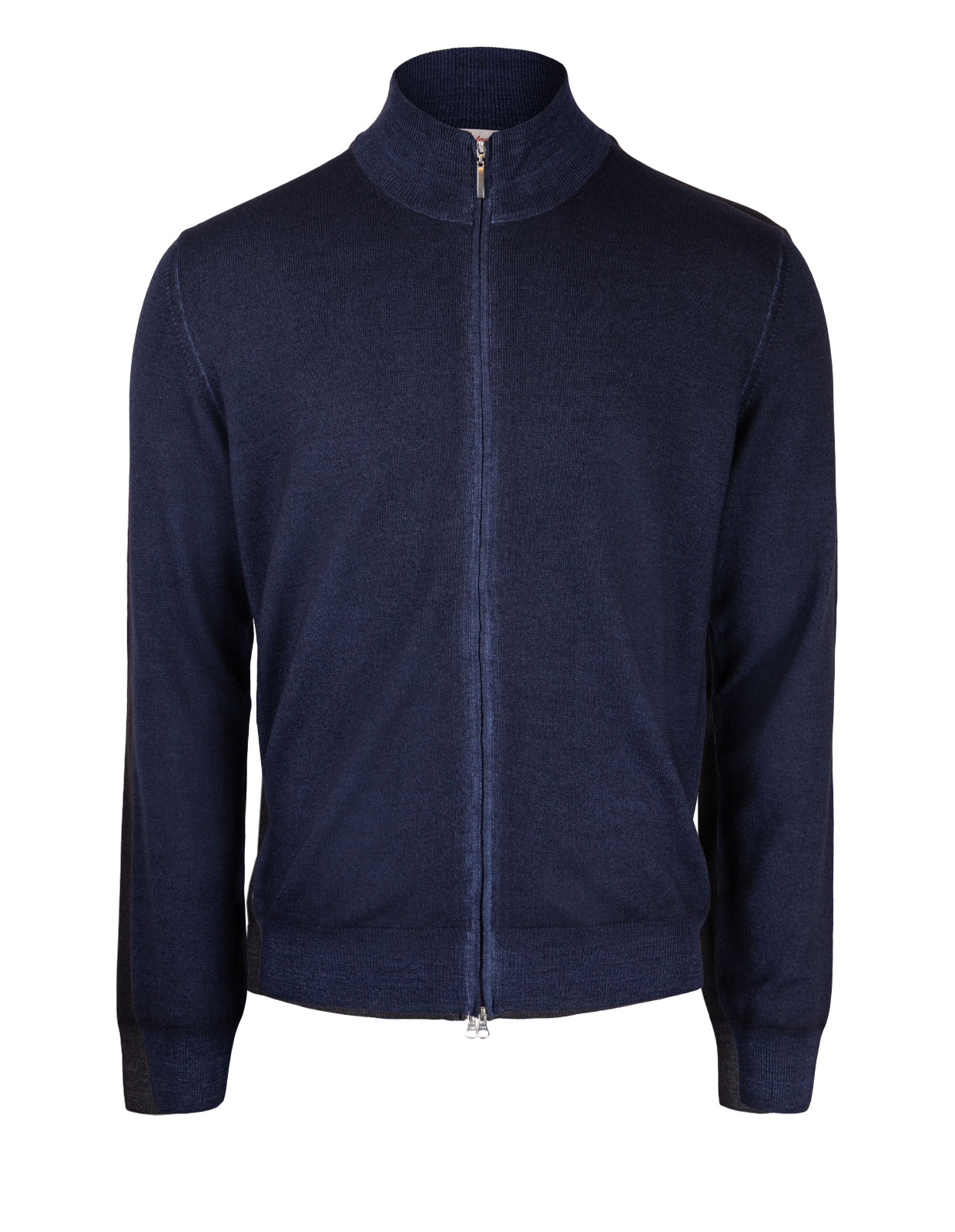 Full Zip Vintage Merino Cardigan Navy