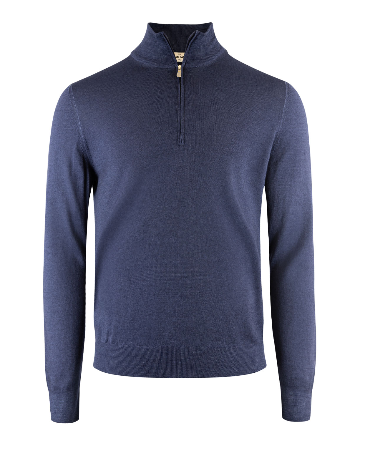 Half Zip Vintage Merino Navy