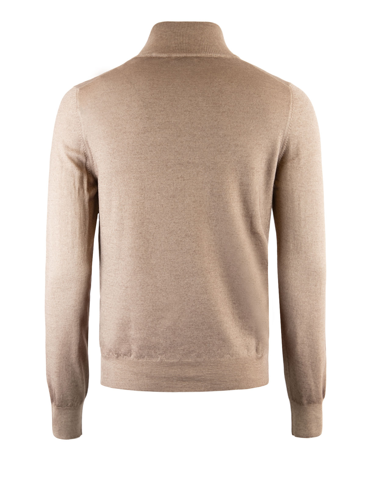 Half Zip-Tröja Vintage Merinoull Beige Stl 54