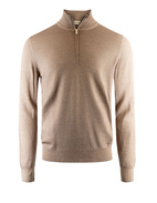 Half Zip-Tröja Vintage Merinoull Beige Stl 58