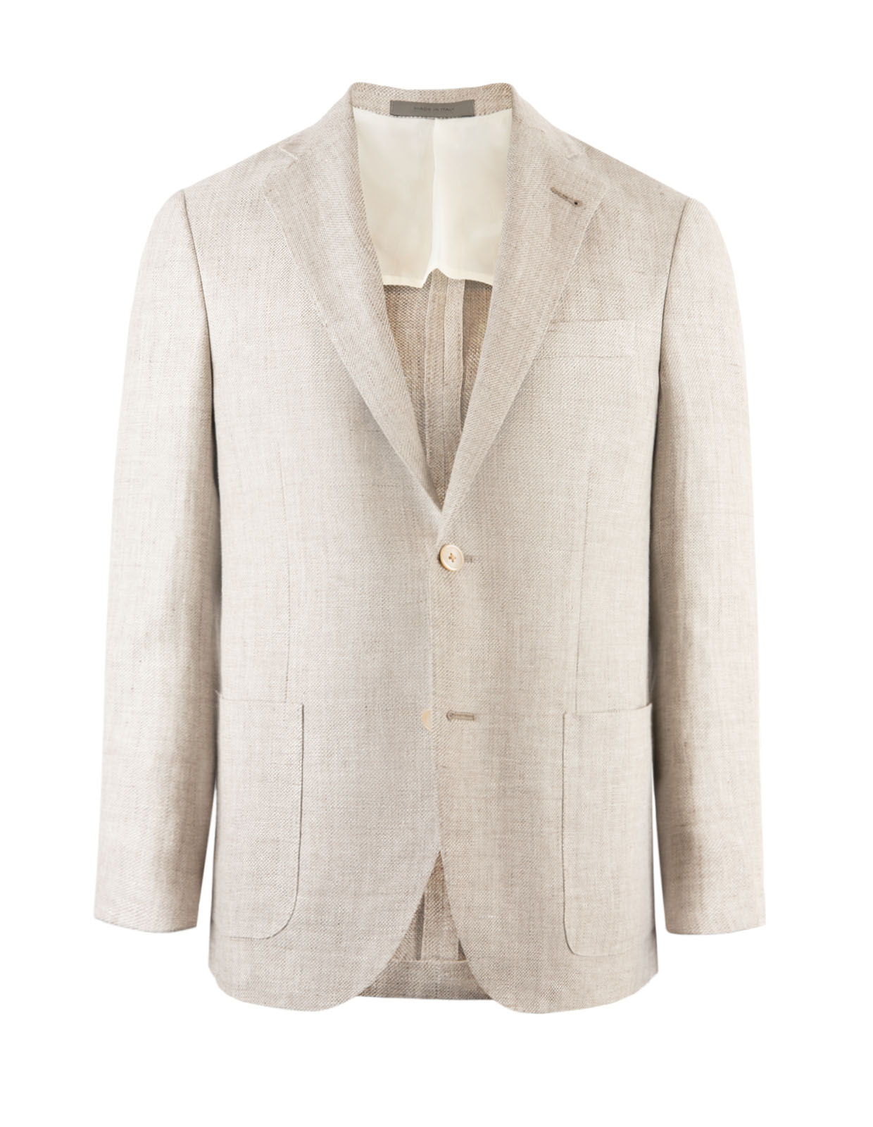 Gate Drop7 Blazer Twill Wool Linen Beige Melange