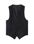 Wayde Waistcoat Suit Mix & Match Black Stl 48