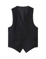 Wayde Waistcoat Suit Mix & Match Black Stl 50