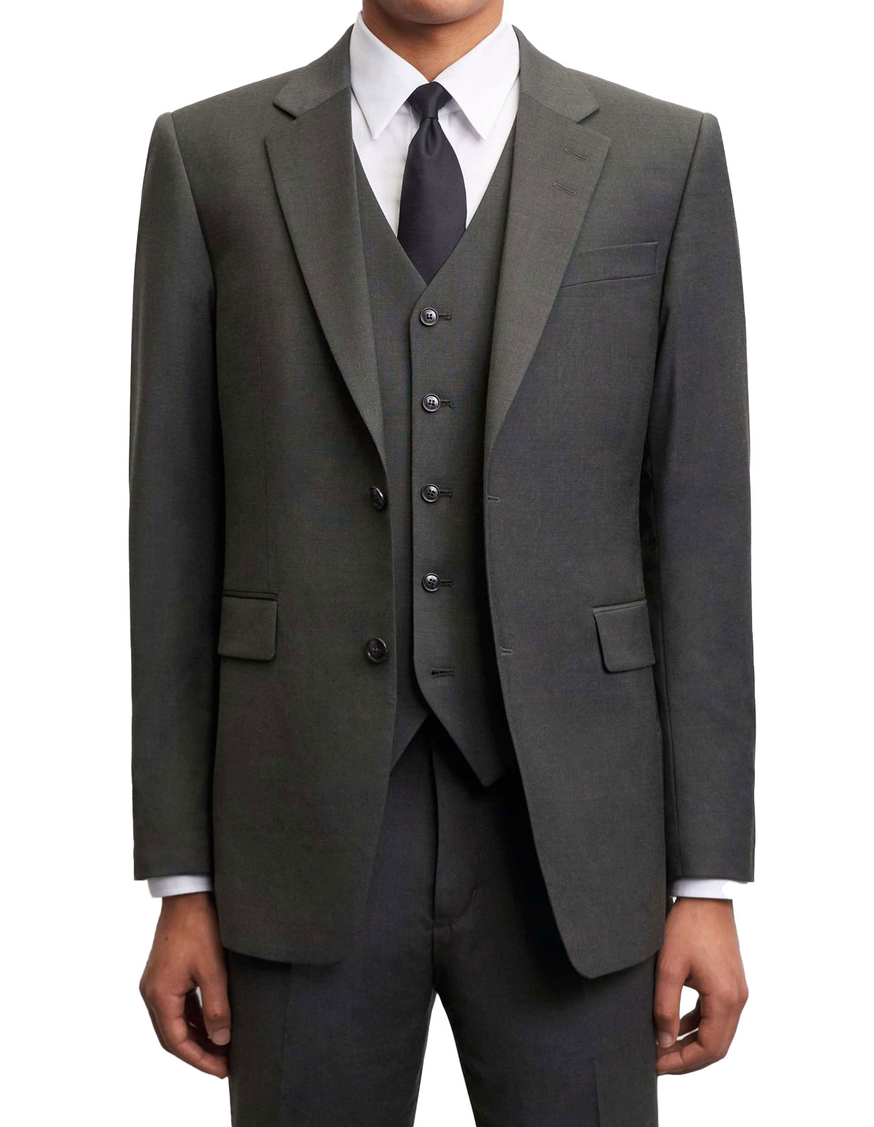 Wayde Waistcoat Suit Mix & Match Olive Extreme Stl 50