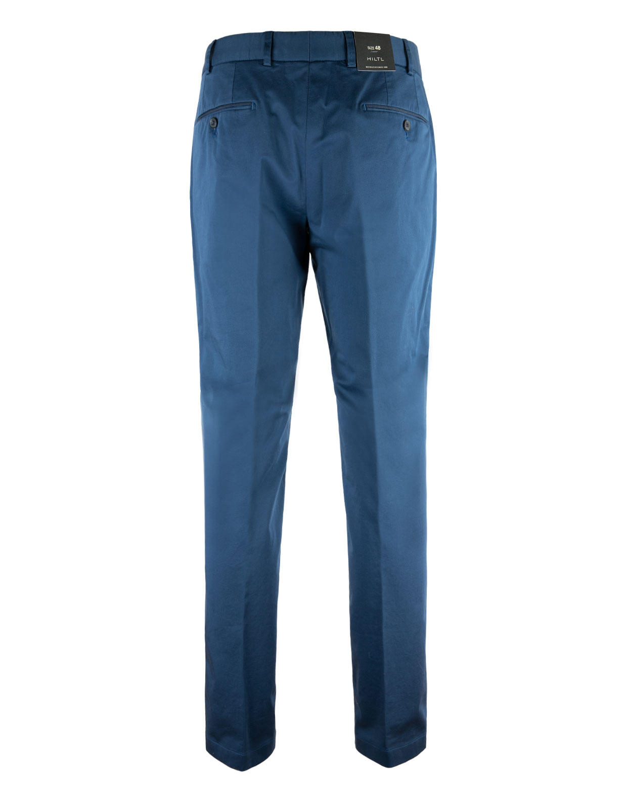 Peakers Chino Regular Supima Satin Mörkblå