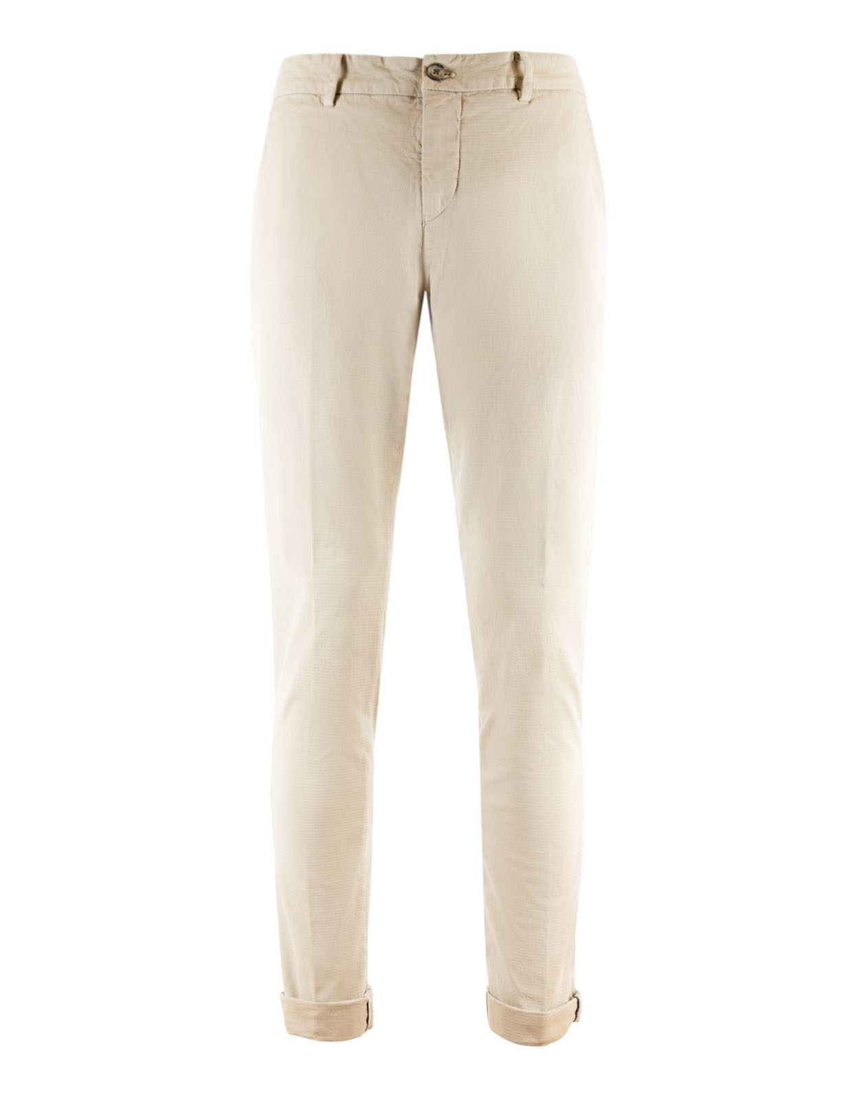 Milano Slim Chinos Texture Cotton Stretch Beige