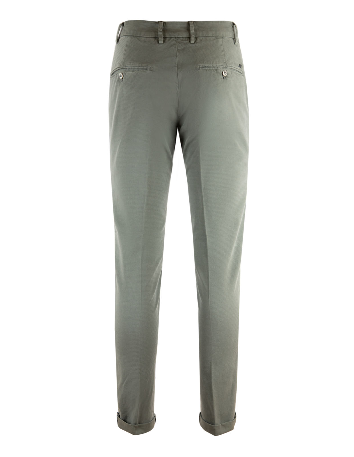 Milano Slim Chinos Texture Cotton Stretch Olive
