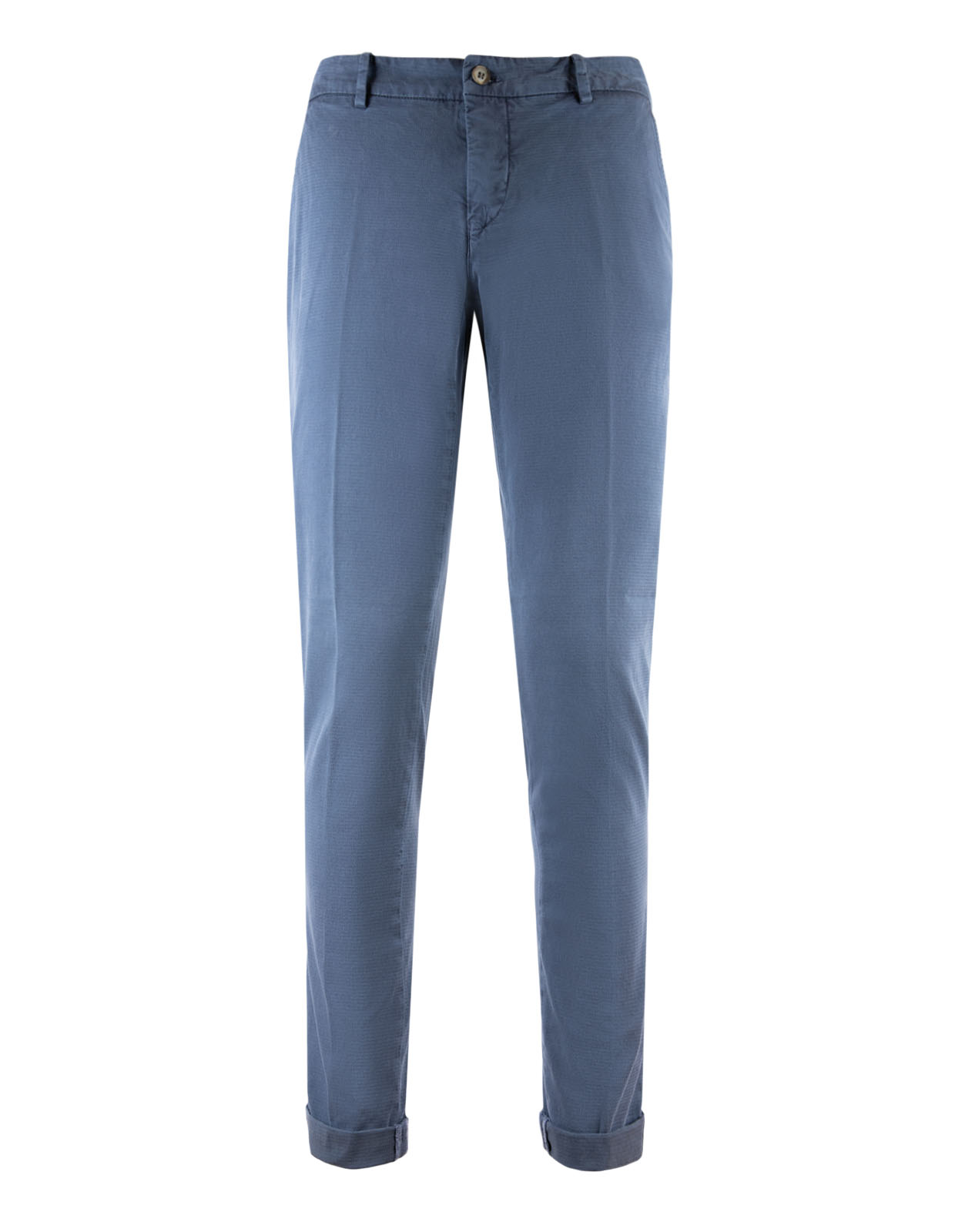 Milano Slim Chinos Texture Cotton Stretch Navy