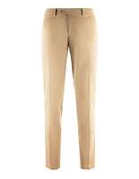 Regular Chinos Bomull Stretch Mörkbeige