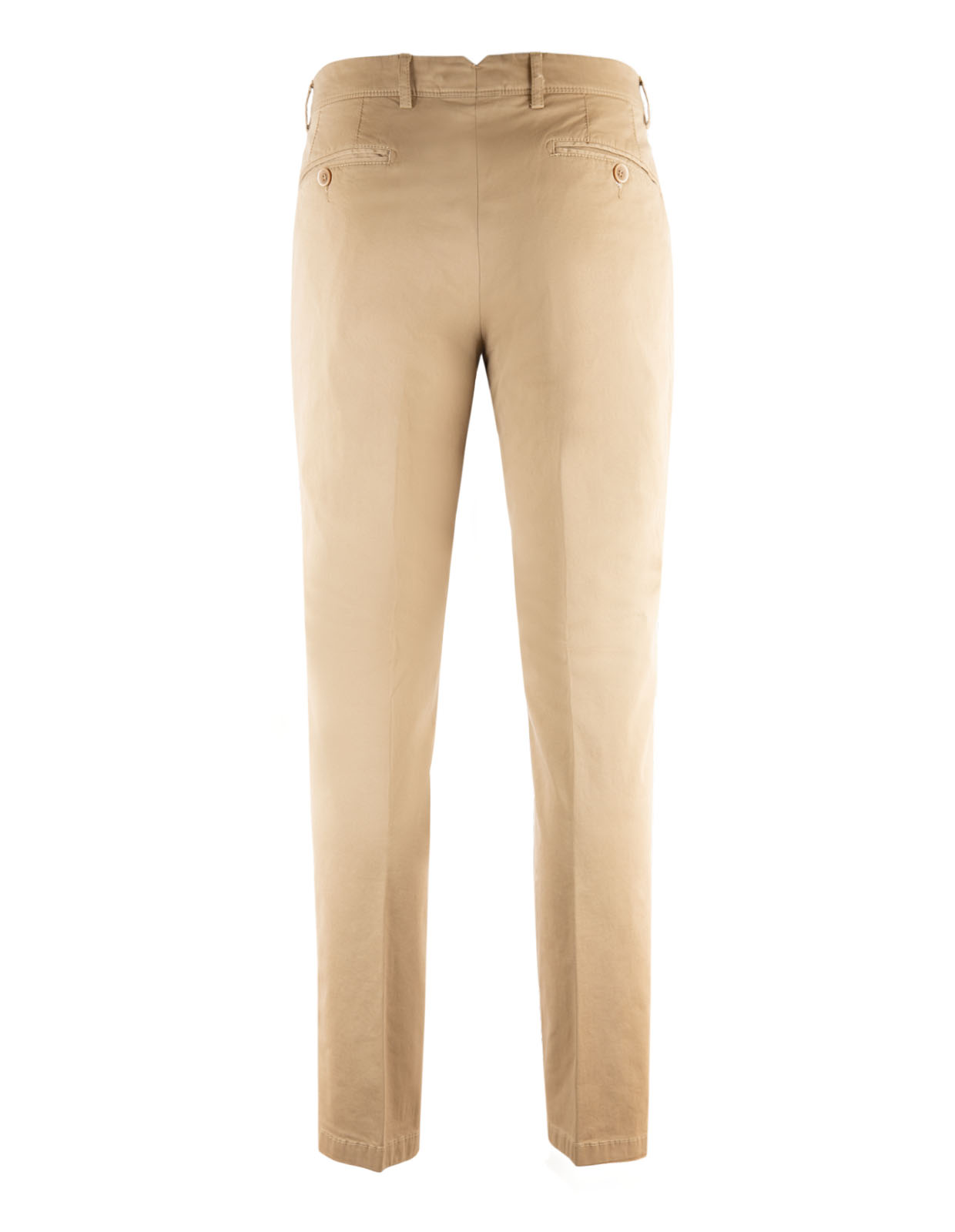 Regular Chinos Bomull Stretch Mörkbeige
