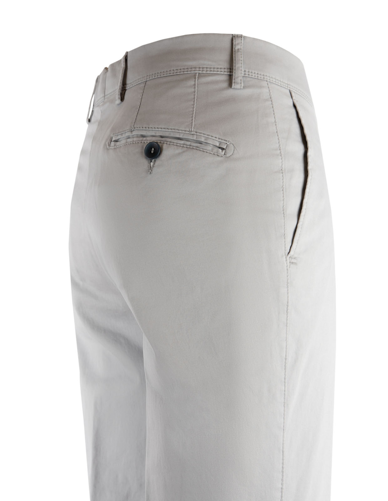 Regular Chinos Bomull Stretch Grå