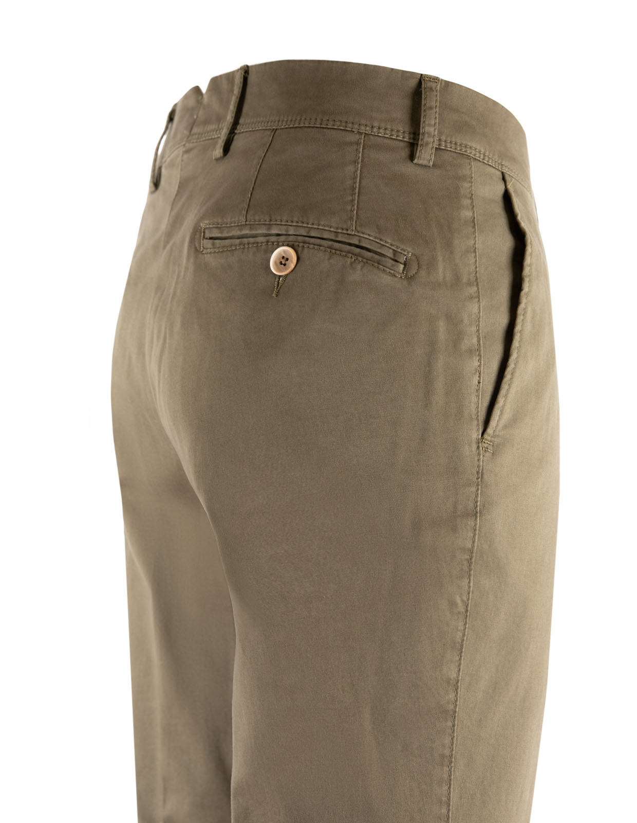 Chinos Regular Fit Cotton Stretch Olive
