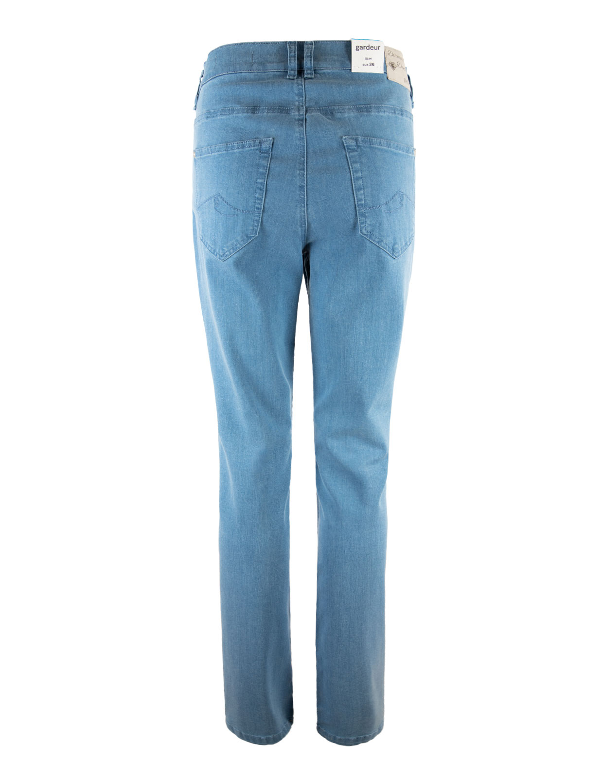 Zuri Diamond Denim Trousers Light Denim Stl 46