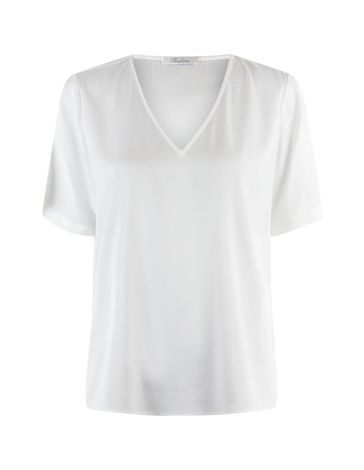 Ebba Silk Blouse Offwhite